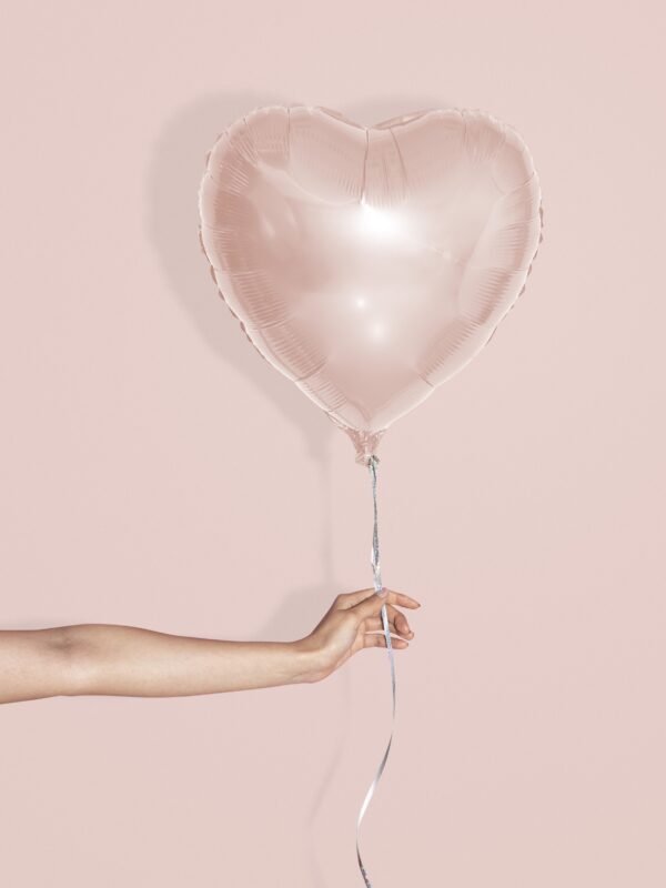 Globos en forma de corazón – Rosa